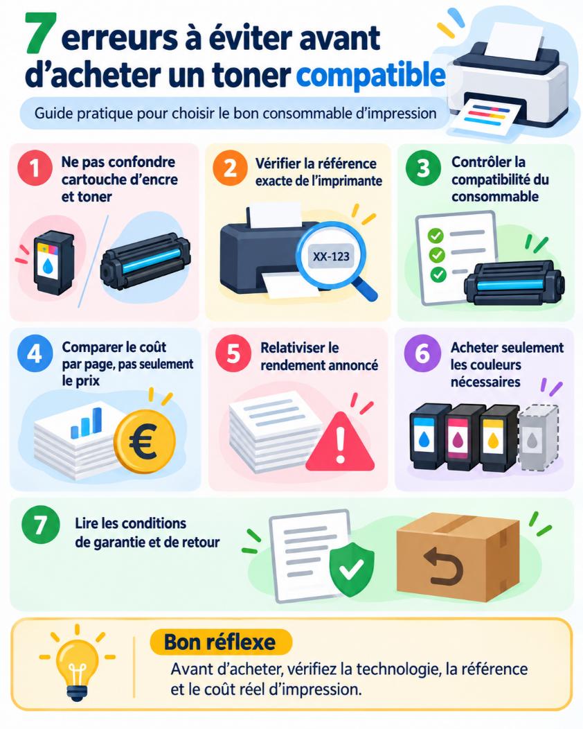 toner compatible imprimante